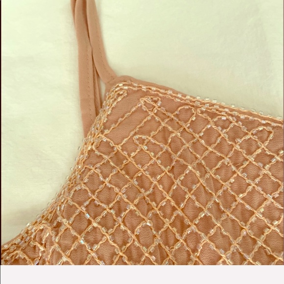 NWT Adorable Champagne Blush Tulle Dress - Picture 4 of 5